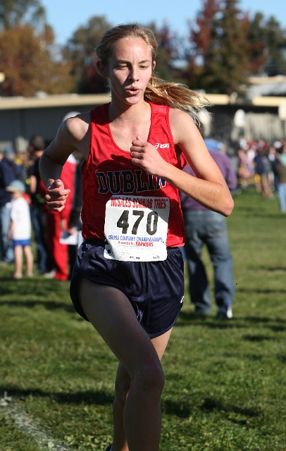 NCS XC D3 Girls-066.JPG - 2009 North Coast Section Cross Country Championships, Hayward High School, Hayward, California